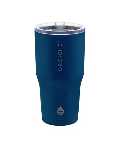 Grosche Yukon Travel Mug, 20oz Coffee Tumbler With Lid In Slate Blue