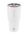 Grosche Yukon Travel Mug, 30oz Coffee Tumbler With Lid In Cream White