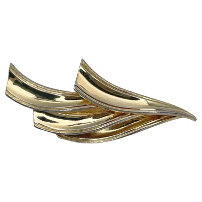Pre-owned Grossé 1958 Vintage Grosse Gold Tone Minimalistic Design Pin Brooch In Multi