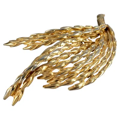 Pre-owned Grossé Vintage 1963 Grosse Two Tone Wheat Mid Century Brooch In Multiple