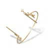 Grossé Women's Gold & Crystal Statement Bangle, Series Starlight