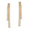 Grossé Women's Gold & Crystal Statement Drop Earrings, Series Swing