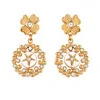 Grossé Women's Gold / White Gold & Crystal Multi-way Earrings, Series Lucky Star