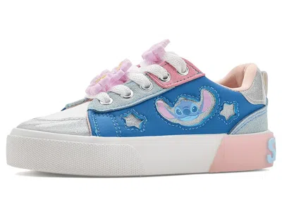 Ground Up Angel And Stitch Low Court (little Kid) Girl's Shoes Blue : 11 Little Kid M, Synthetic