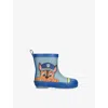 Ground Up Blue Kids' Paw Patrol Chase Rubber Wellington Boots Eur 27 / 9 Uk In Blue