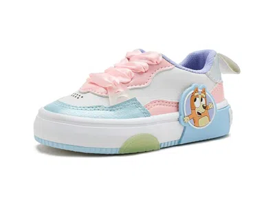 Ground Up Kids' Bluey Low Court W/ Bow (toddler) Girl's Shoes Light Blue : 7 Toddler M, Synthetic