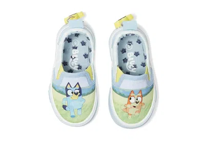 Ground Up Kids' Bluey Slip On (toddler) Boy's Shoes Blue : 7 Toddler M, Canvas