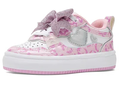 Ground Up Kids' Cheetah Print Court Sneakers (toddler) Girl's Shoes Pink : 5 Toddler M, Synthetic