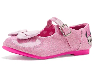 Ground Up Disney Minnie Mouse Ballet Flats (toddler/little Kid) Girls Shoes Hot Pink: 11 Little Kid M, Synthet In Multi