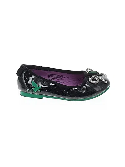 Pre-owned Ground Up Kids' Flats In Black