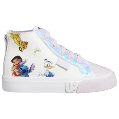 Ground Up Girls   Disney 100 High In White/purple/multi