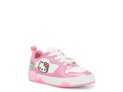 Ground Up Hello Kitty Court F5 Sneaker Kids' In White/pink