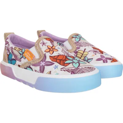 Ground Up Kids' Disney® Moana Slip-on Sneaker In White Multi