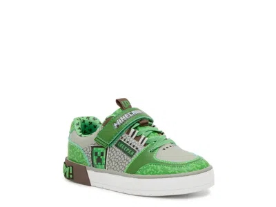 Ground Up Minecraft Court Sneaker Kids' In Grey/green