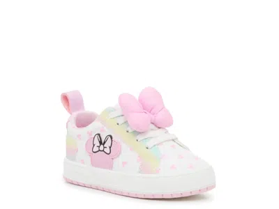Ground Up Minnie Mouse Bow Court Sneaker Kids' In White/pink