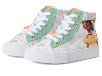 Ground Up Moana High-top Sneakers (little Kid/big Kid) Girls Shoes White : 1 Little Kid M, Canvas