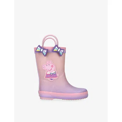Ground Up Kids' Peppa Pig Rubber Rain Boot In Multi