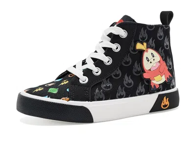 Ground Up Pokemon High Top (little Kid/big Kid) Boys Shoes Black 1: 2 Little Kid M
