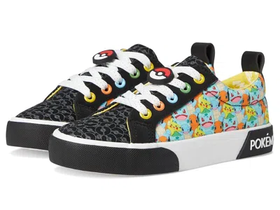 Ground Up Pokemon Low Top (little Kid/ Big Kid) Boys Shoes Black : 3 Little Kid M, Canvas