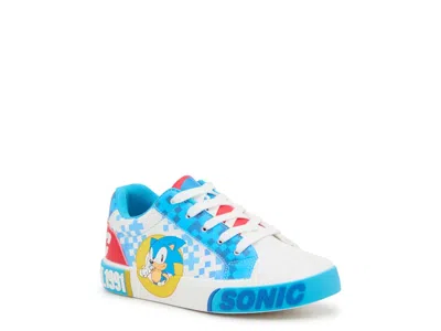 Ground Up Sonic The Hedgehog S6 Court Sneaker Kids' In White/blue