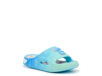 Ground Up Stitch Slide Sandal Kids' In Blue/multicolor