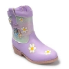 Ground Up Toddler Girls Bluey Flat Heel Cowboy Boots In Purple