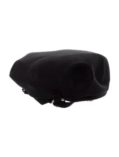 Pre-owned Ground Y By Yohji Yamamoto Belted Beret In Black