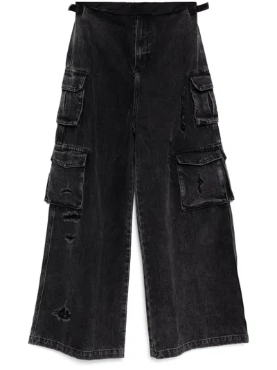 Ground Zero Cargo Jeans In Schwarz