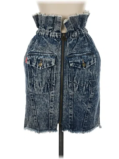 Pre-owned Ground Zero Denim Skirt In Blue