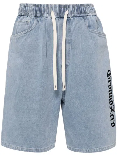 Ground Zero Elasticated Waistband Denim Jeans In Blue