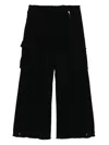 GROUND ZERO FRAYED CARGO TROUSERS