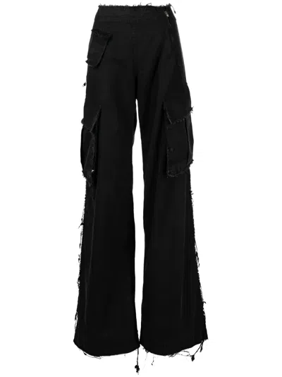 Ground Zero Ausgefranste Jeans In Black