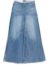 Ground Zero Frayed Jeans In Blau