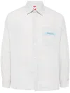 Ground Zero Gothic Logo-print Shirt In Grey