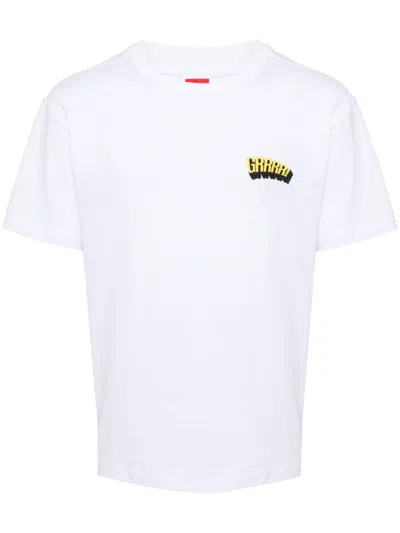 Ground Zero Graphic-print Cotton T-shirt In 白色