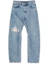 Ground Zero Graphic-print Jeans In Blau