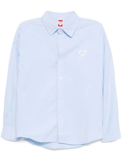Ground Zero Graphic-print Shirt In Blue