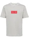 Ground Zero Logo-appliqué Cotton T-shirt In Grey