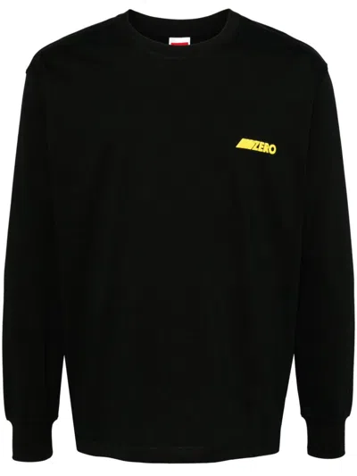 Ground Zero Logo-print Cotton T-shirt In Black