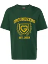 Ground Zero Logo-print Cotton T-shirt In Green