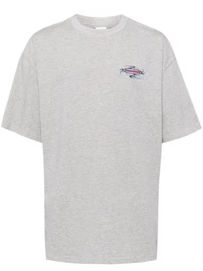 Ground Zero Logo-print Cotton T-shirt In Grey