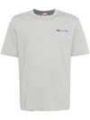 Ground Zero Logo Print Cotton T-shirt In Grey