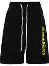 Ground Zero Logo-print Drawstring-waist Shorts In Black