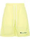 Ground Zero Logo-print Shorts In 黄色