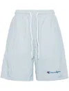 Ground Zero Logo-print Shorts In Blue