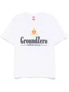 Ground Zero Logo Print T-shirt In White