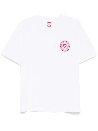 Ground Zero Logo Print T-shirt In White