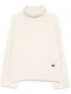Ground Zero Pullover Mit Rollkragen In Weiss