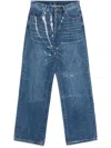 Ground Zero Sequin-embellished Jeans In Blau