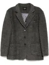 Ground Zero Single-breasted Blazer In Grey